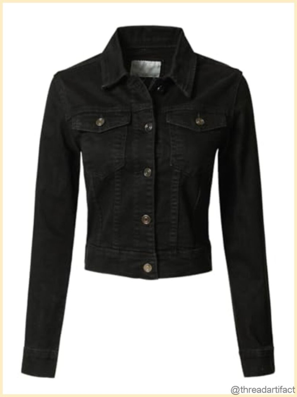 Stretch Denim Slim Fit Jean Jacket Button Down Coat
